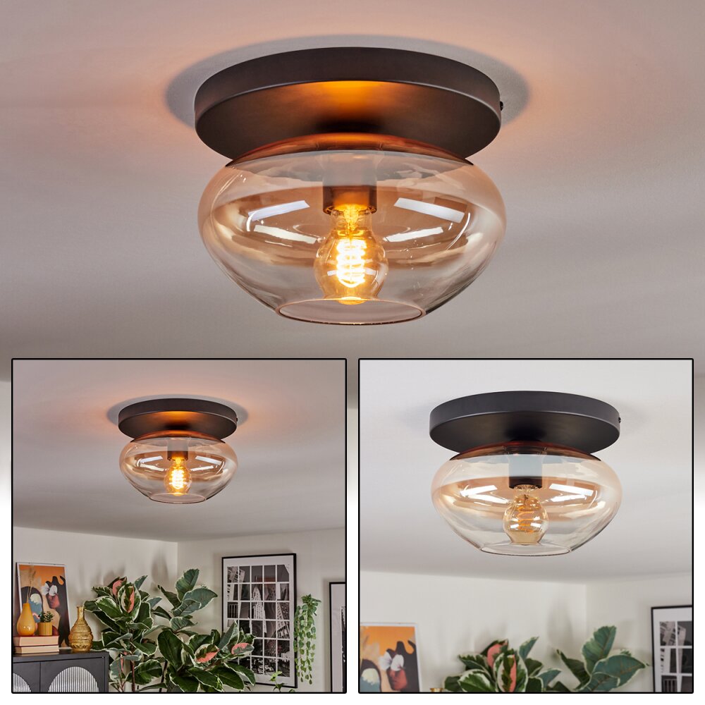 Mertola Plafonnier, Boule lumineuse Ambre, Clair, 1 lumière main product photo
