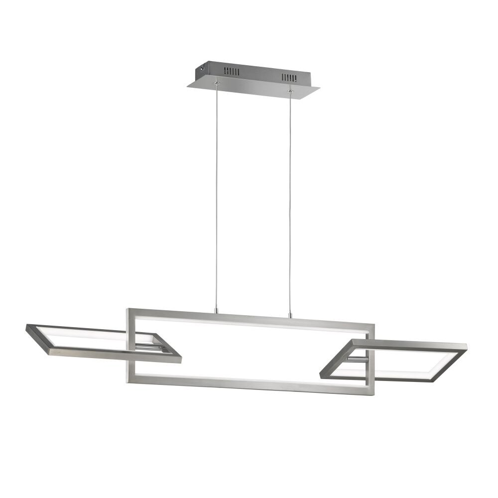 Suspension WOFI MURIEL LED Nickel mat, 1 lumière main product photo