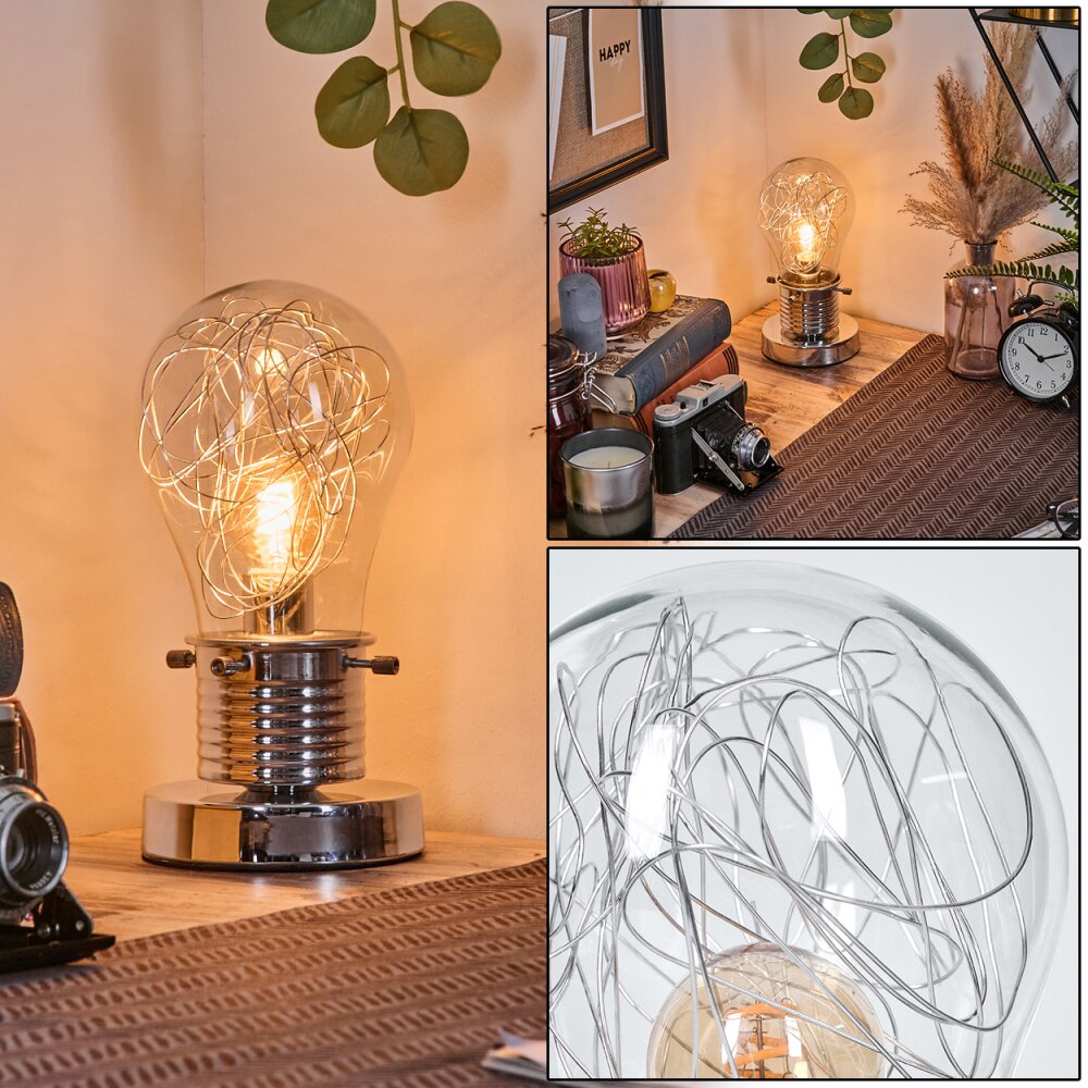 Tryan Lampe de bureau, Lampe à poser Chrome, 1 lumière main product photo