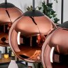 Gastor Suspension, Boule lumineuse, Suspension Cuivré, 3 lumières