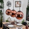 Gastor Suspension, Boule lumineuse, Suspension Cuivré, 3 lumières