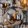 Gastor Suspension, Boule lumineuse, Suspension Ambre, Clair, Fumé, 8 lumières