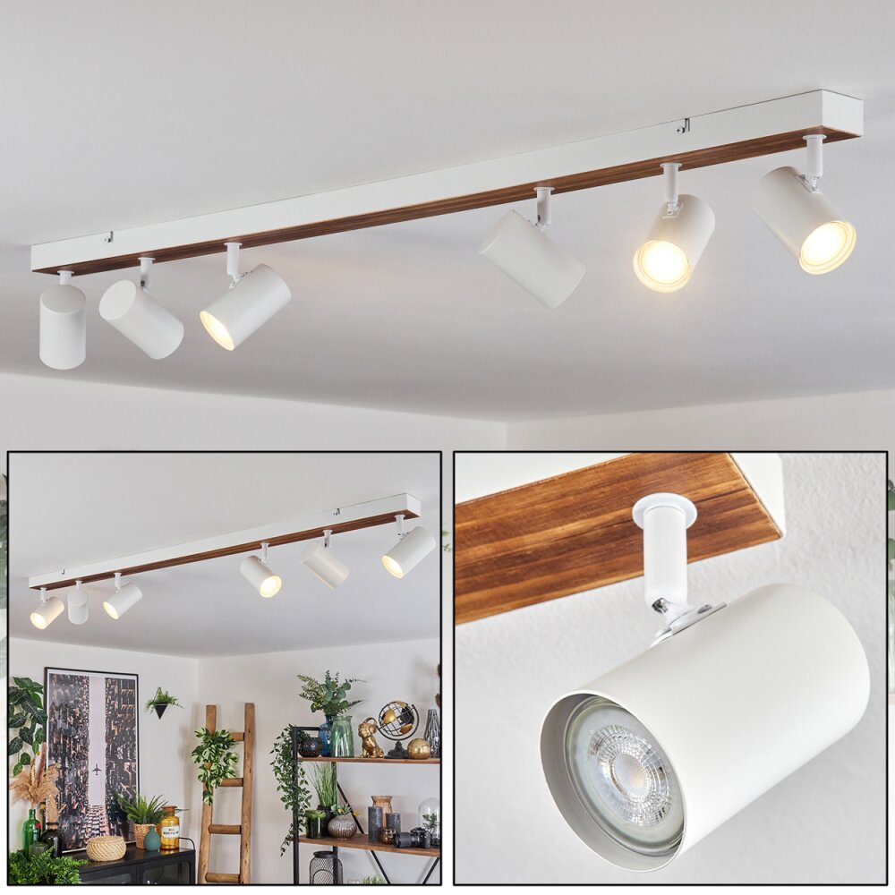 Gesteira Plafonnier, Spot de plafond Écru, Blanc, 6 lumières main product photo