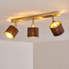 Plafonnier Tibro Or, Gris, 3 lumières