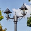 Naofe Réverbère, Eclairage de chemin Noir, Argenté, 2 lumières