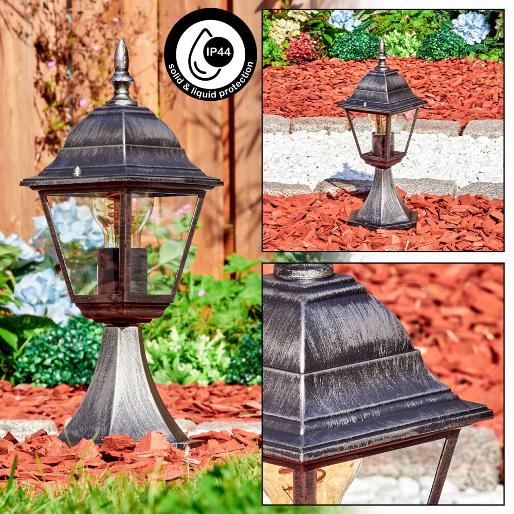 Naofe Borne lumineuse, Eclairage de chemin Noir, Argenté, 1 lumière main product photo