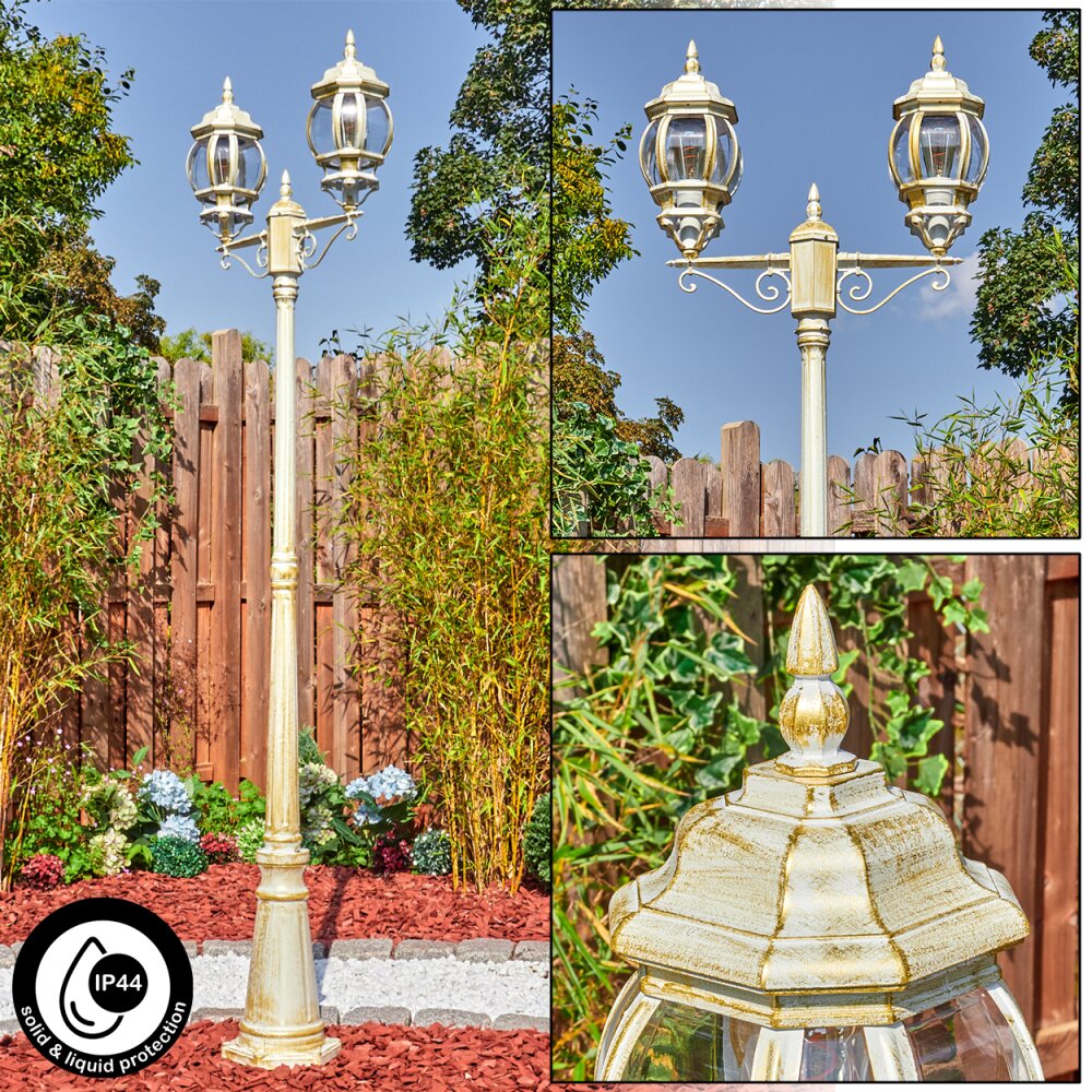 Lentua Réverbère, Eclairage de chemin Or, Blanc, 2 lumières main product photo