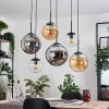 Gastor Suspension, Boule lumineuse, Suspension Ambre, Clair, Fumé, 6 lumières