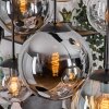 Gastor Suspension, Boule lumineuse, Suspension Ambre, Clair, Fumé, 6 lumières