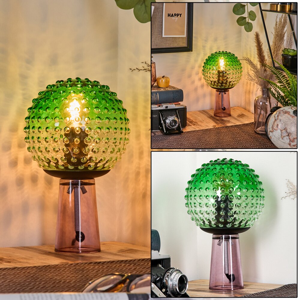 Maiorca Lampe à poser Lila, Noir, 1 lumière main product photo