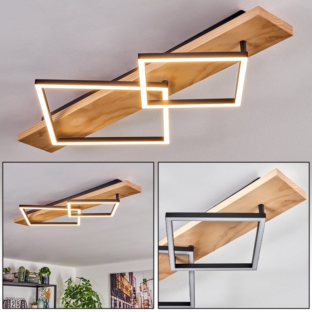 Pompu Plafonnier LED Écru, Noir, 1 lumière main product photo