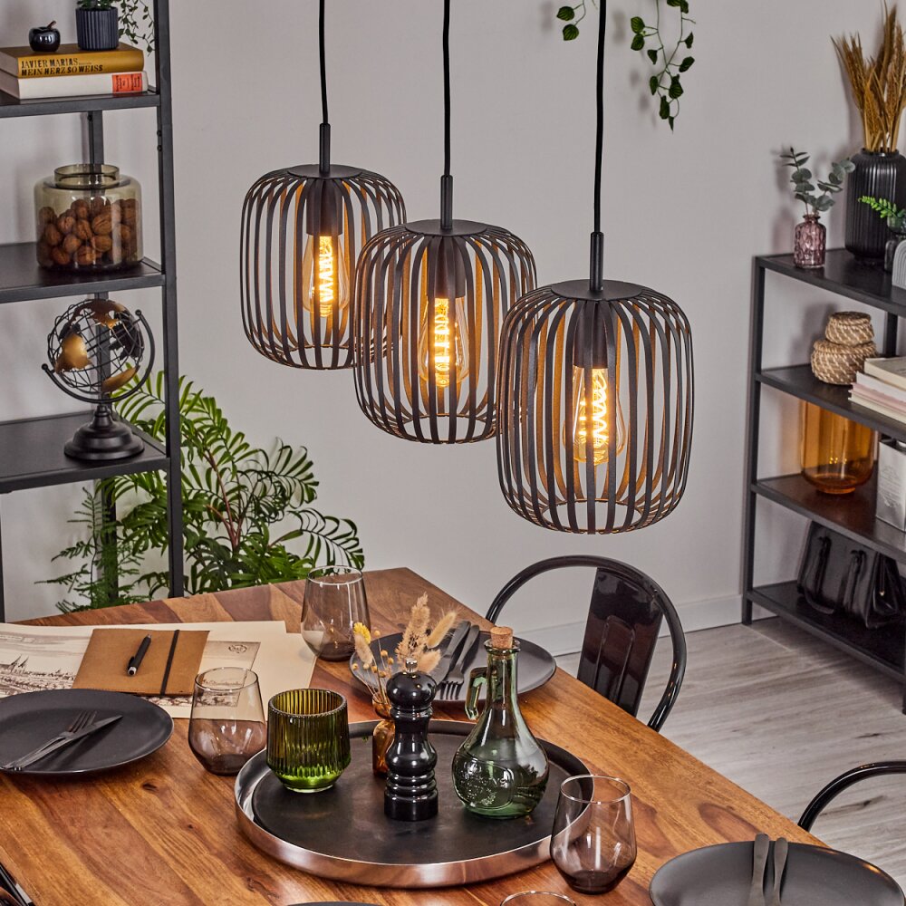 Bystrup Suspension, Suspension Noir, 3 lumières main product photo