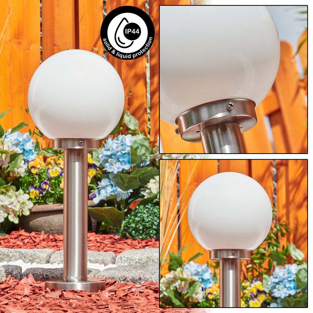 Borne lumineuse Enara Nickel mat, 1 lumière main product photo