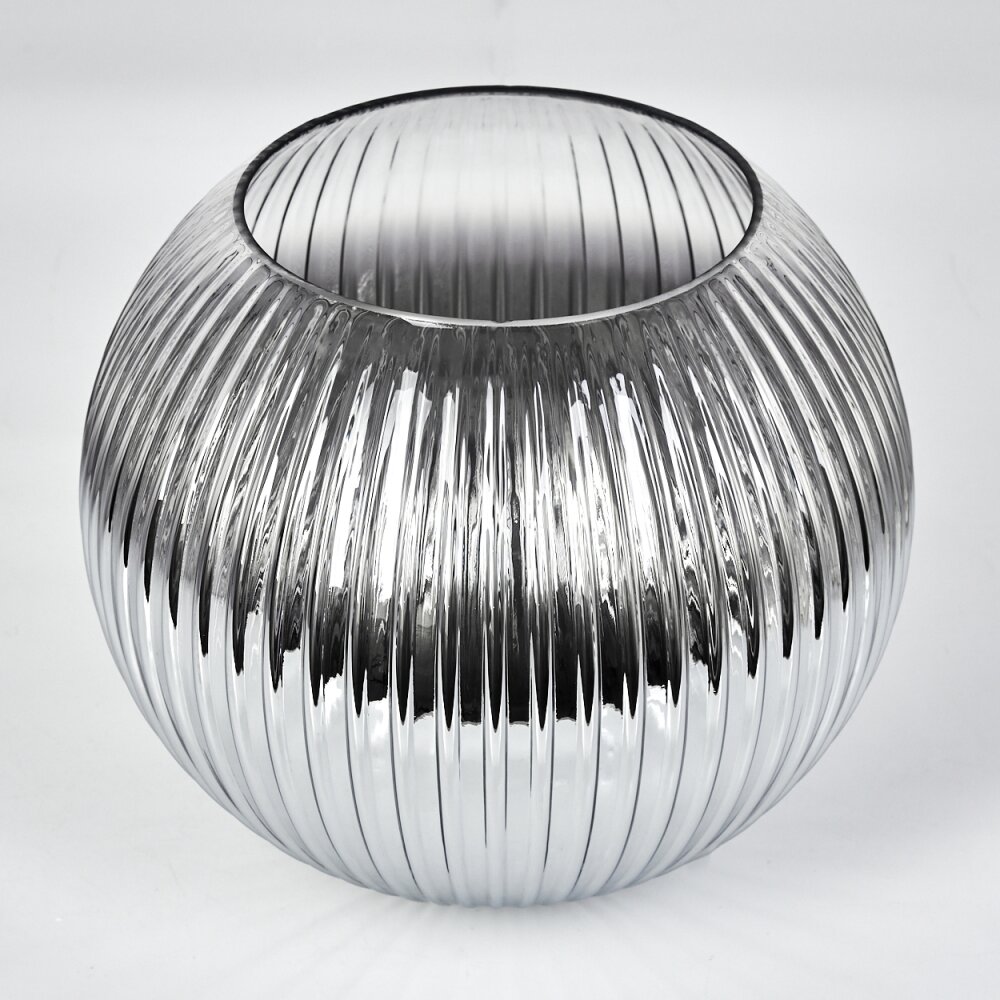 Abat-jour en verre Koyoto Verre de rechange 25 cm Clair, Fumé main product photo