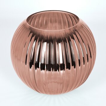 Abat-jour en verre  Koyoto Verre de rechange, pièce de rechange 20 cm Cuivré, Rouge