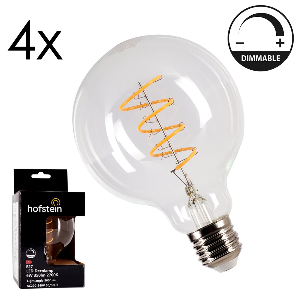 E27 LED 6 Watt blanc chaud dimmable 350 Lumen main product photo