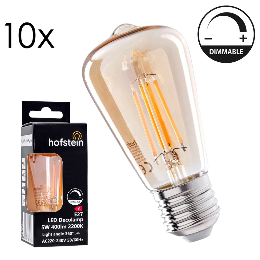 E27 LED 5 Watt blanc chaud dimmable 400 Lumen main product photo