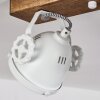 Plafonnier Herford Bois foncé, 4 lumières