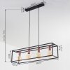 Suspension Flambeau Noir, 4 lumières