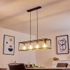 Suspension Flambeau Noir, 4 lumières