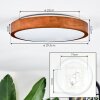 Sofo Plafonnier, Panel LED Blanc, 1 lumière