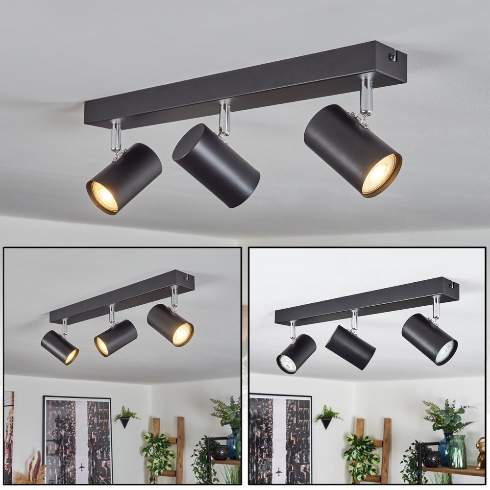 Gesteira Plafonnier, Spot de plafond Noir, 3 lumières main product photo
