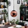 Gastor Suspension, Boule lumineuse, Suspension Cuivré, 1 lumière