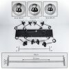 Gastor Suspension, Boule lumineuse, Suspension Fumé, 8 lumières