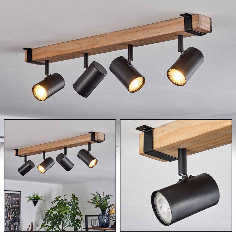 Storuma Plafonnier, Spot de plafond Écru, Noir, 4 lumières main product photo