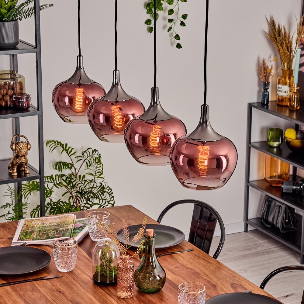 Azurara Suspension, Boule lumineuse, Suspension Noir, 4 lumières main product photo