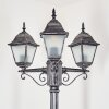 Naofe Réverbère, Eclairage de chemin Noir, Argenté, 3 lumières