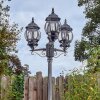 Lentua Réverbère, Eclairage de chemin Noir, Argenté, 3 lumières