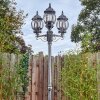 Lentua Réverbère, Eclairage de chemin Noir, Argenté, 3 lumières
