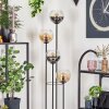 Koyoto Lampadaire 30 cm Bois clair, Noir, 4 lumières