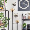 Koyoto Lampadaire 30 cm Bois clair, Noir, 4 lumières