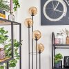 Gastor Lampadaire 30 cm Bois clair, Noir, 4 lumières