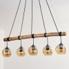 Ripoll Suspension, Boule lumineuse, Suspension Écru, Noir, 5 lumières