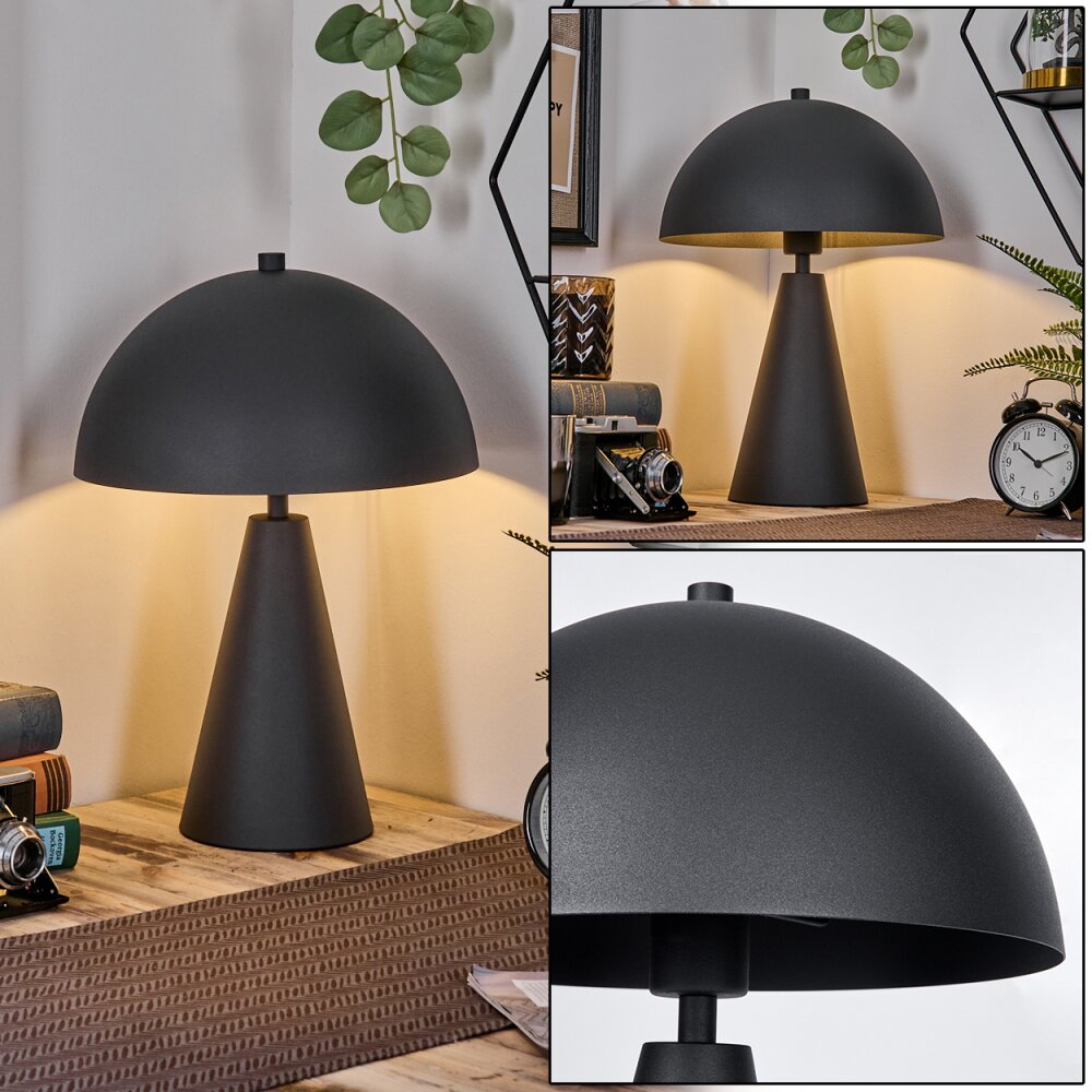Style champignon Nor Lampe à poser Noir, 1 lumière main product photo