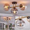 Gastor Plafonnier, Boule lumineuse 42 cm Or, Noir, 3 lumières