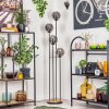 Gastor Lampadaire 30 cm Bois clair, Noir, 4 lumières