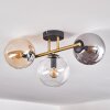 Gastor Plafonnier, Boule lumineuse 42 cm Or, Noir, 3 lumières