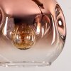 Ripoll Suspension, Boule lumineuse, Suspension Écru, Noir, 5 lumières