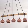 Ripoll Suspension, Boule lumineuse, Suspension Écru, Noir, 5 lumières