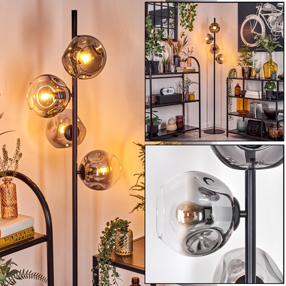 Ripoll Lampadaire Clair, Fumé, 4 lumières main product photo