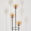Gastor Lampadaire 30 cm Bois foncé, Noir, 3 lumières Gastor Lampadaire 30 cm Bois foncé, Noir, 3 lumières