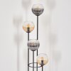 Koyoto Lampadaire 30 cm Ambre, Clair, Fumé, 4 lumières