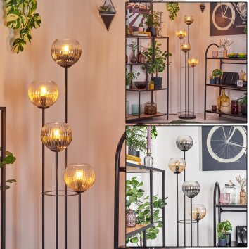 Koyoto Lampadaire 30 cm Ambre, Clair, Fumé, 4 lumières