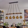 Koyoto Suspension, Boule lumineuse, Suspension Écru, Noir, 5 lumières