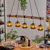 Ripoll Suspension, Boule lumineuse, Suspension Écru, Noir, 5 lumières