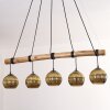 Ripoll Suspension, Boule lumineuse, Suspension Écru, Noir, 5 lumières